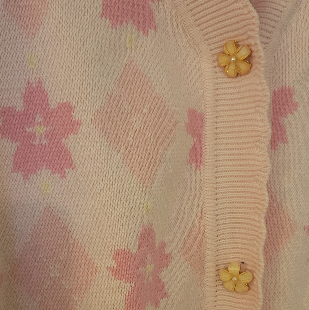 MerrySmile Co Sakura Argule Cardigan - Picture 4 of 5